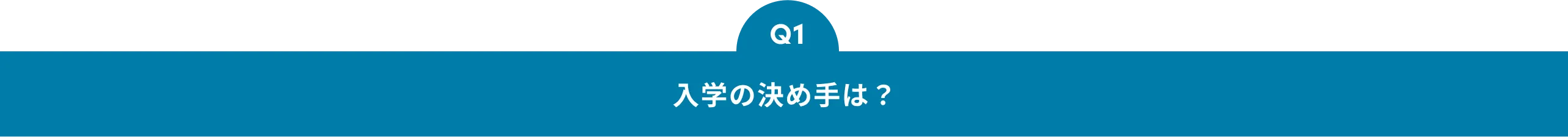 Q1 入学の決め手は？